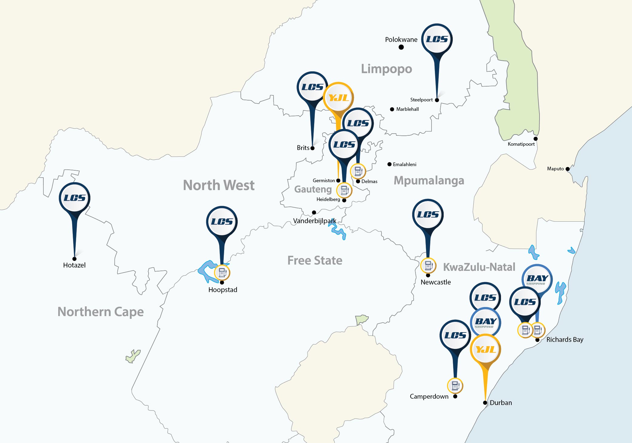Overview of our facilities and national locations.